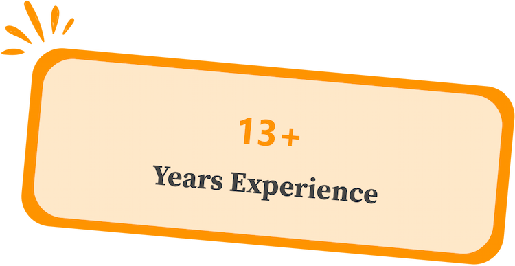 13+ Years Experience